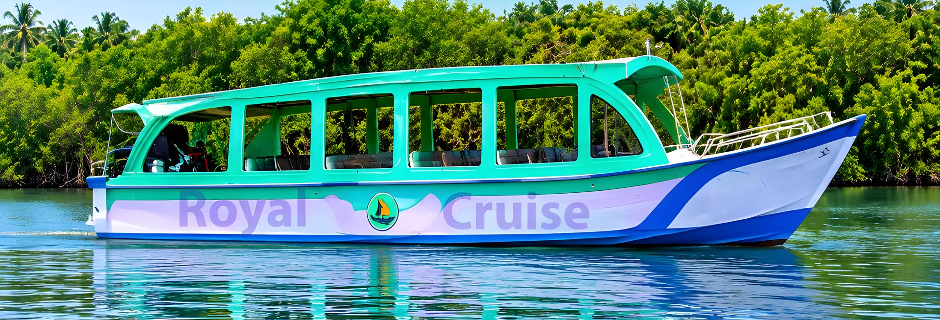 Royal Cruise boat on the water in Gokarna
